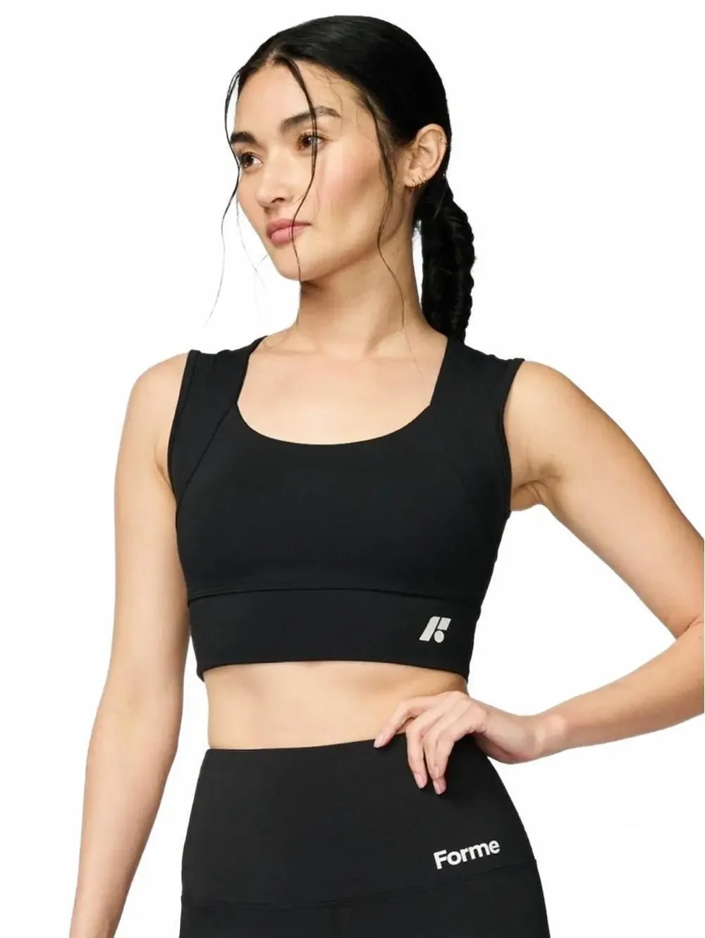 Forme Power Posture Bra Sports Black Obsidian Women's Size XS